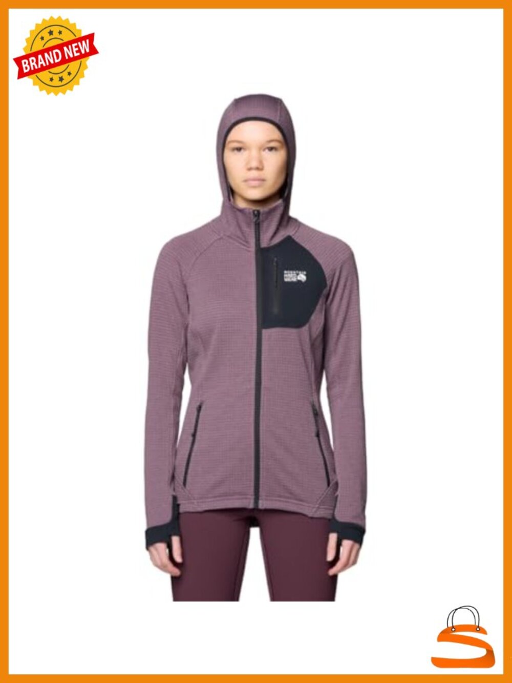 Polartec Power Grid Full Zip Hoody Slim Fit Cold Weather Fleece Jacket